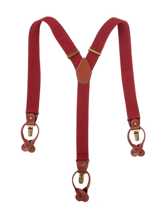 Suspender Urban-Style Herren Gürtel / Hosenträger – Karlowsky – Farbe Aubergine – individuell veredelbar