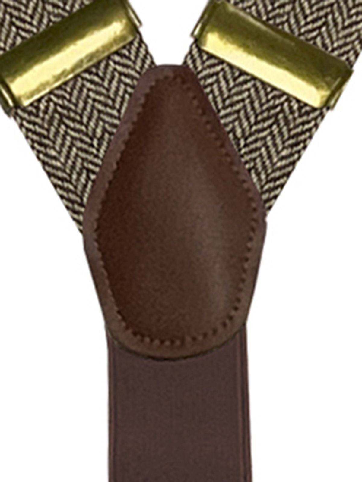 Suspenders Urban-Herringbone Herren Gürtel / Hosenträger – Karlowsky – Farbe Light-Brown – individuell veredelbar