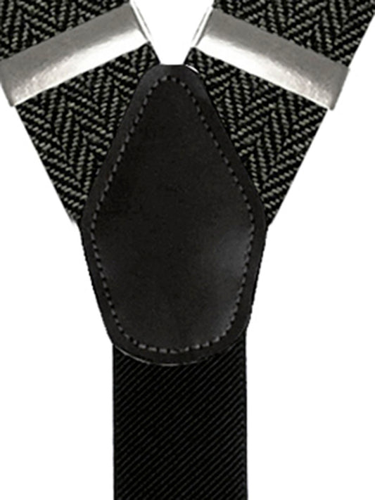 Suspenders Urban-Herringbone Herren Gürtel / Hosenträger – Karlowsky – Farbe Anthrazit – individuell veredelbar