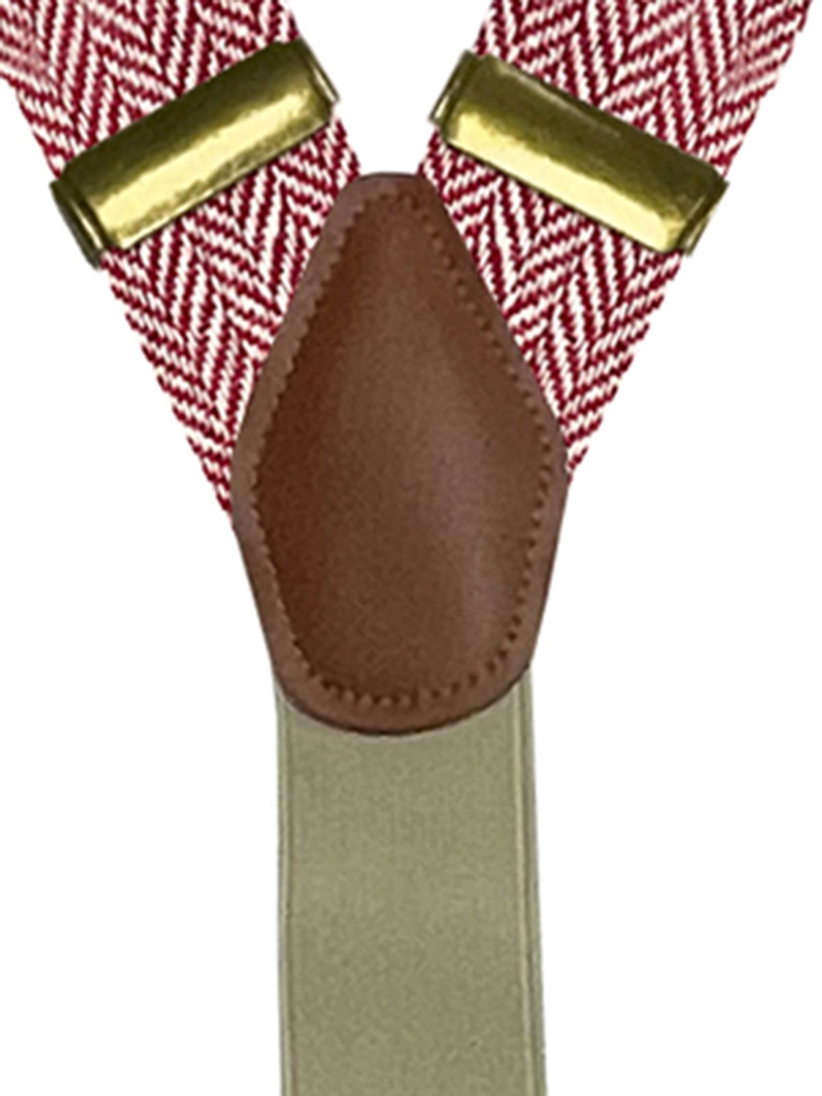 Suspenders Urban-Herringbone Herren Gürtel / Hosenträger – Karlowsky – Farbe Rot – individuell veredelbar