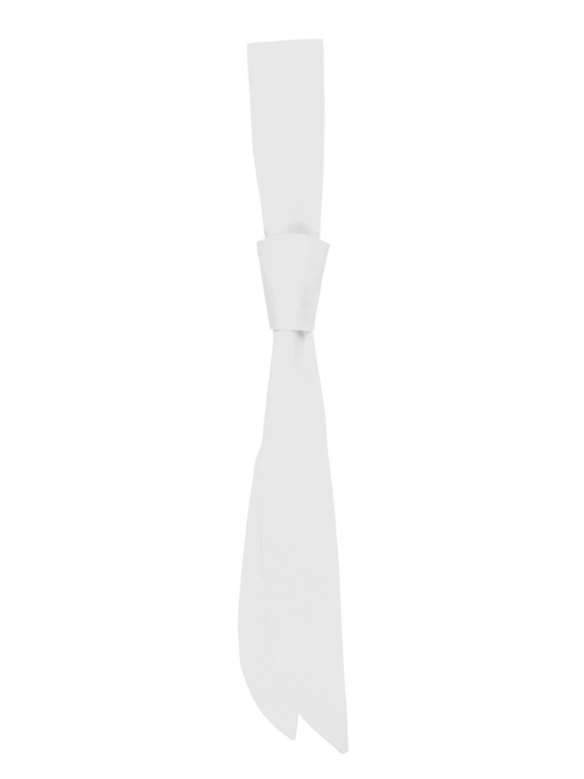 Service Tie 94 x 5 cm Herren Schal / Handschuhe – Karlowsky – Farbe Weiß – individuell veredelbar