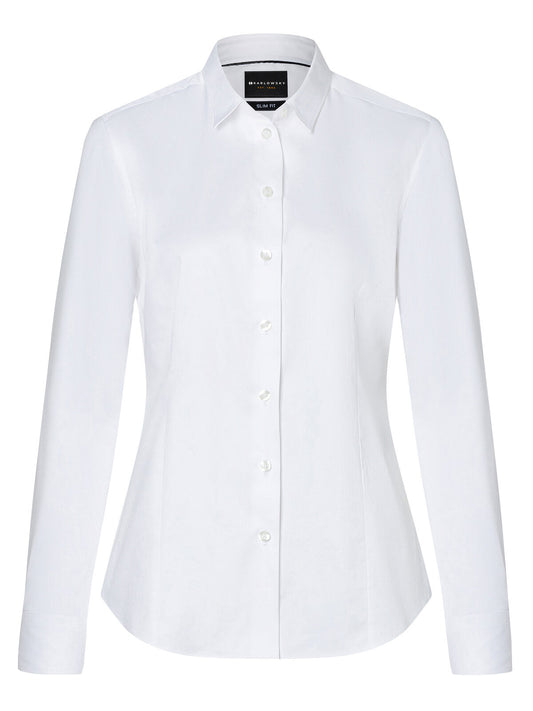 Ladies' Long Sleeve Shirt Damen Hemd / Bluse – Karlowsky – Farbe Weiß – individuell veredelbar