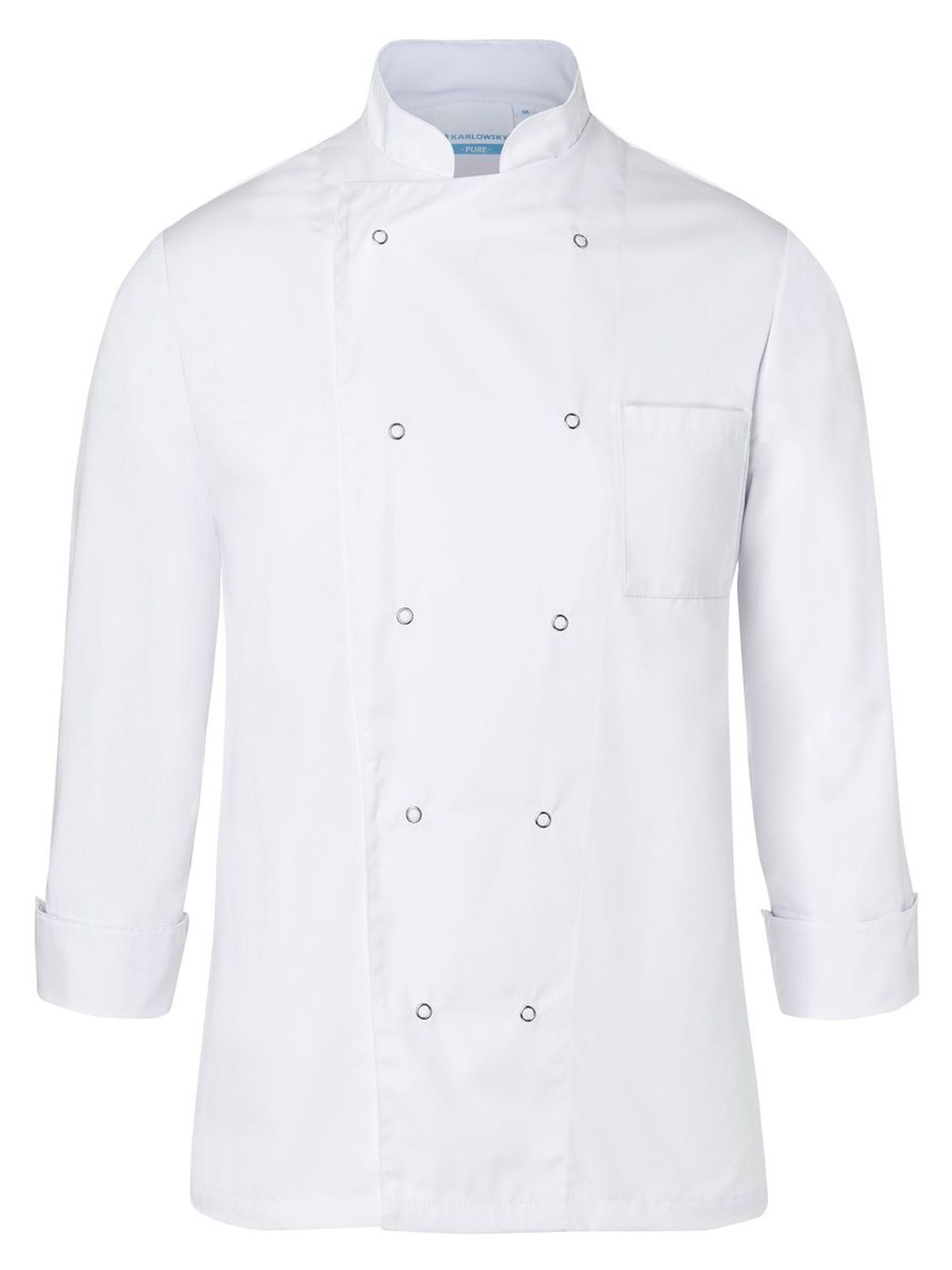Chef Jacket Basic Schürze / Kasack – Karlowsky – Farbe Weiß – individuell veredelbar