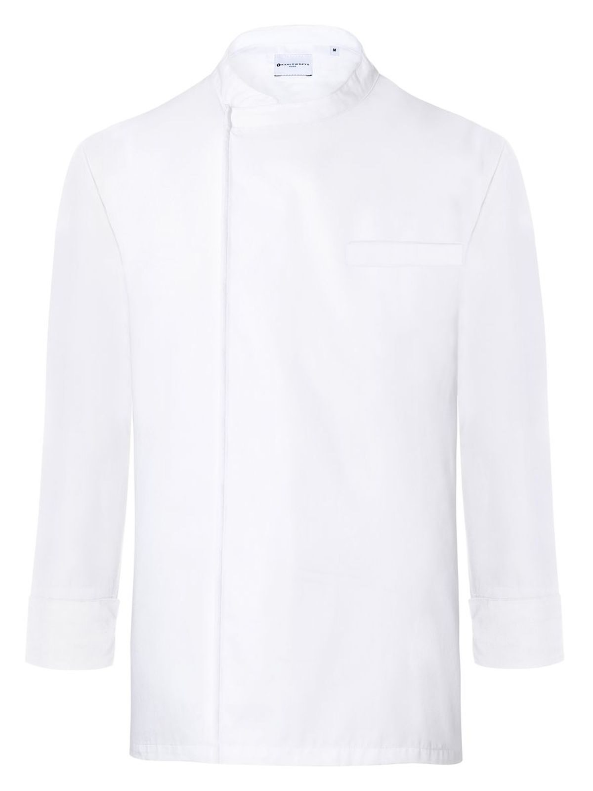 Pull-over Chef's Shirt Long-Sleeve Basic Herren Schürze / Kasack – Karlowsky – Farbe Weiß – individuell veredelbar