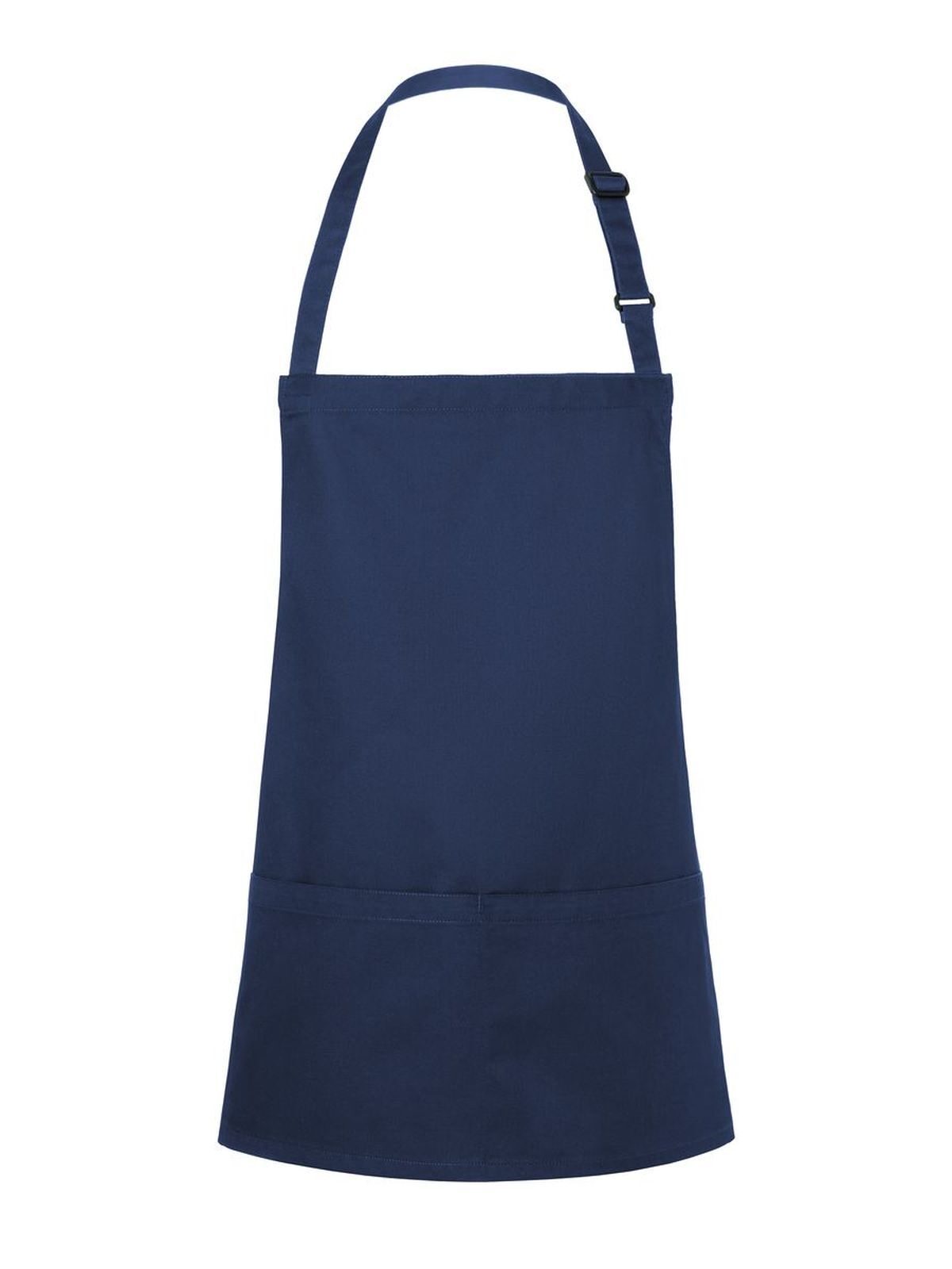 Short Bib Apron Basic With Buckle And Pocket Herren Schürze / Kasack – Karlowsky – Farbe Navy – individuell veredelbar