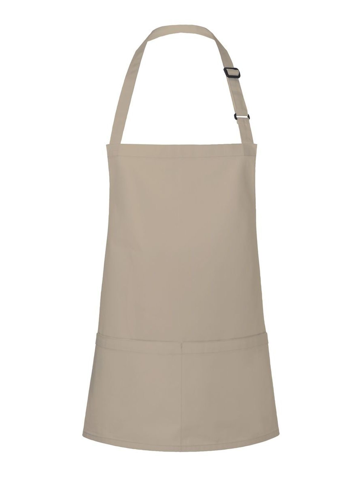 Short Bib Apron Basic With Buckle And Pocket Herren Schürze / Kasack – Karlowsky – Farbe Sand – individuell veredelbar