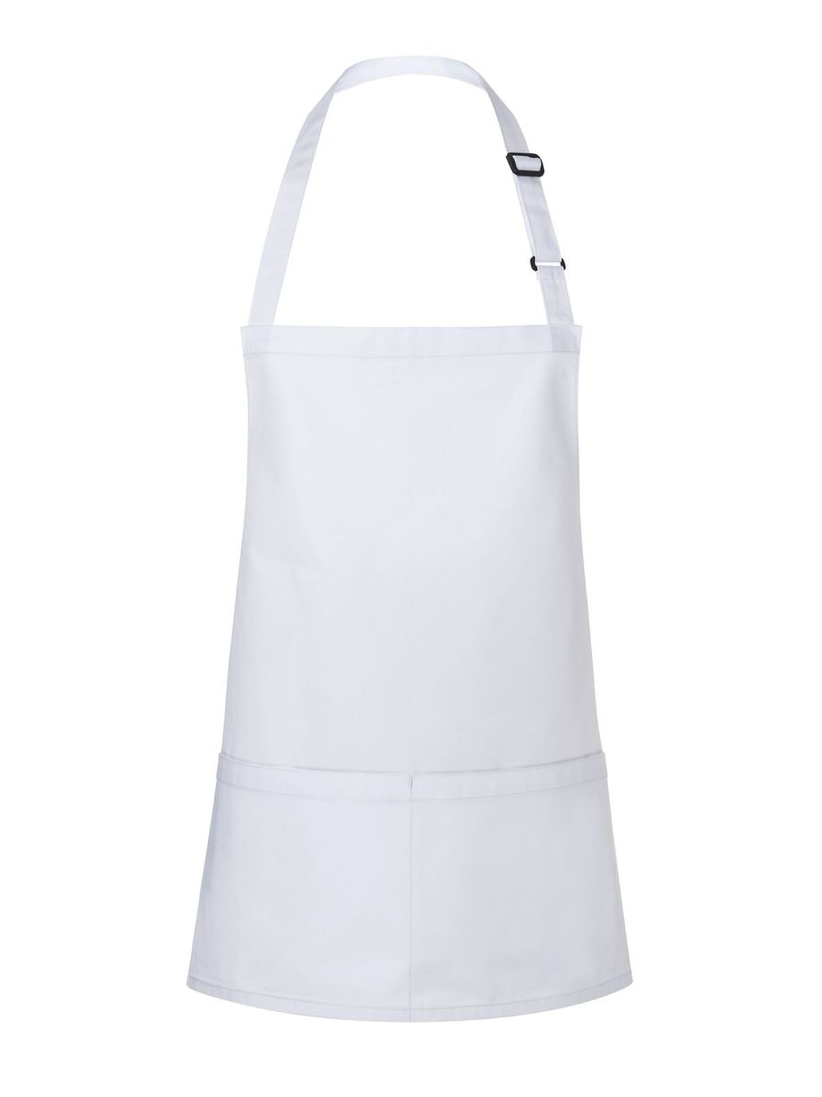 Short Bib Apron Basic With Buckle And Pocket Herren Schürze / Kasack – Karlowsky – Farbe Weiß – individuell veredelbar