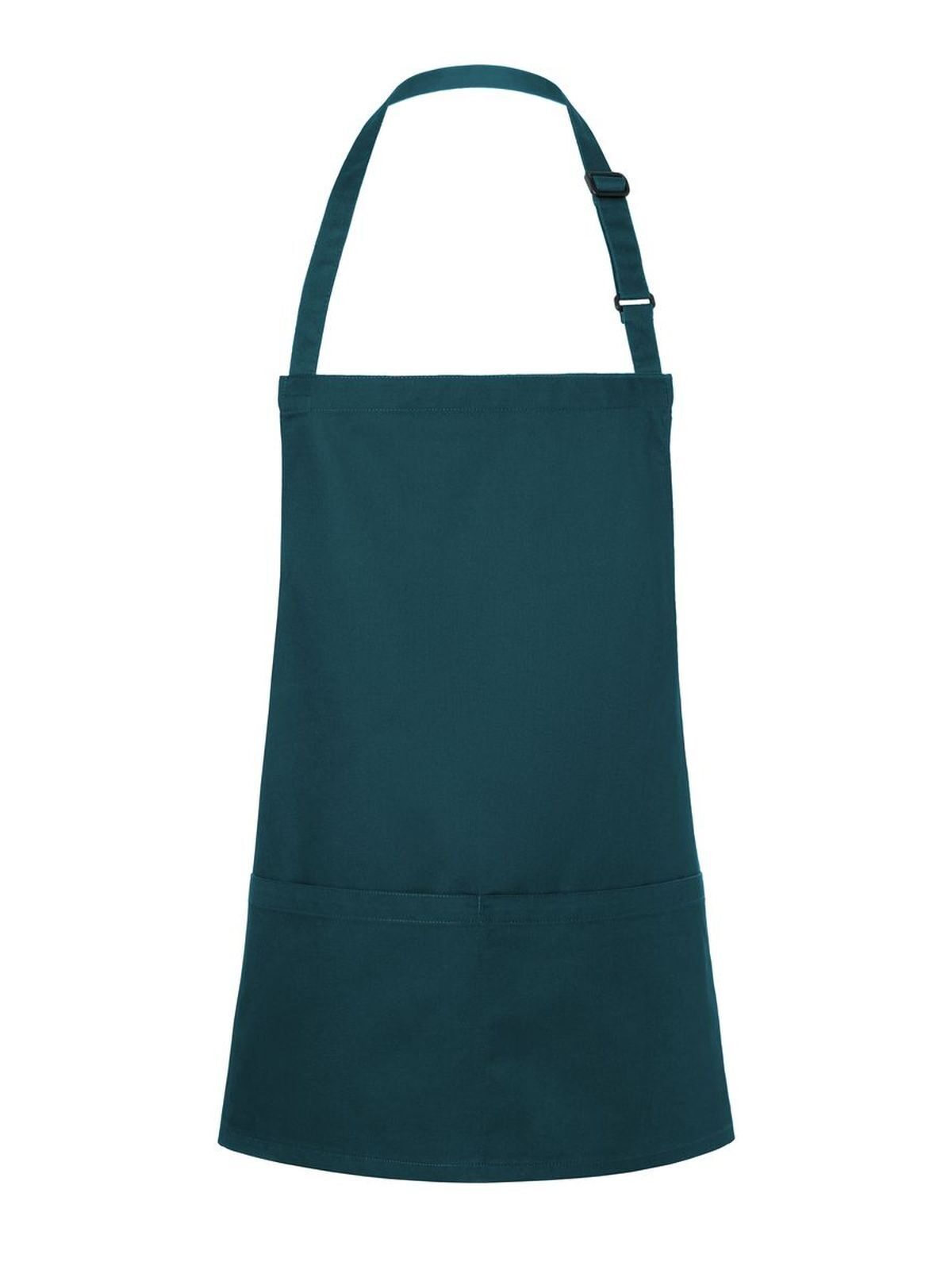 Short Bib Apron Basic With Buckle And Pocket Herren Schürze / Kasack – Karlowsky – Farbe Pine Green – individuell veredelbar