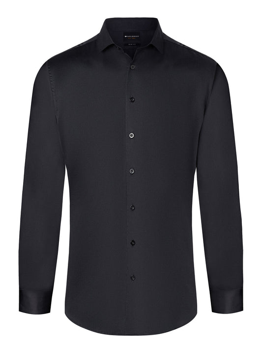 Long Sleeve Shirt Herren Hemd / Bluse – Karlowsky – Farbe Schwarz – individuell veredelbar