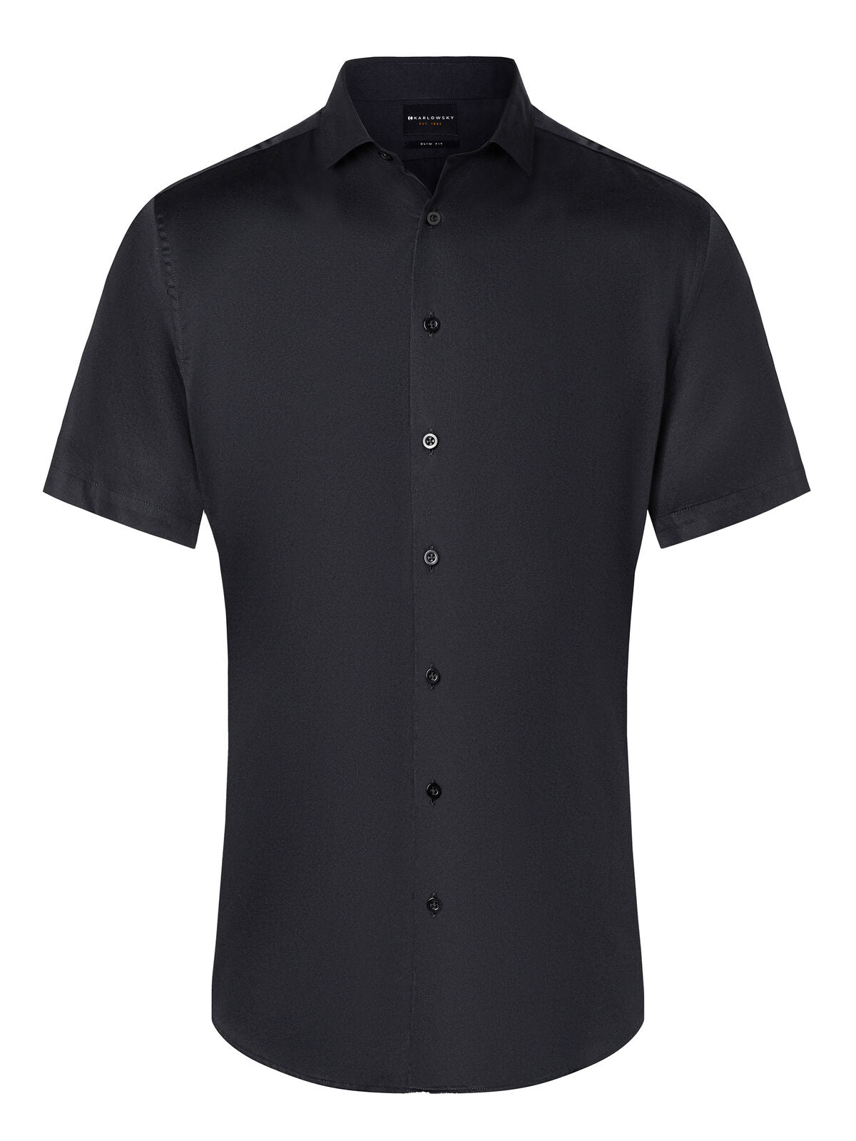 Short Sleeve Shirt Herren Hemd / Bluse – Karlowsky – Farbe Schwarz – individuell veredelbar