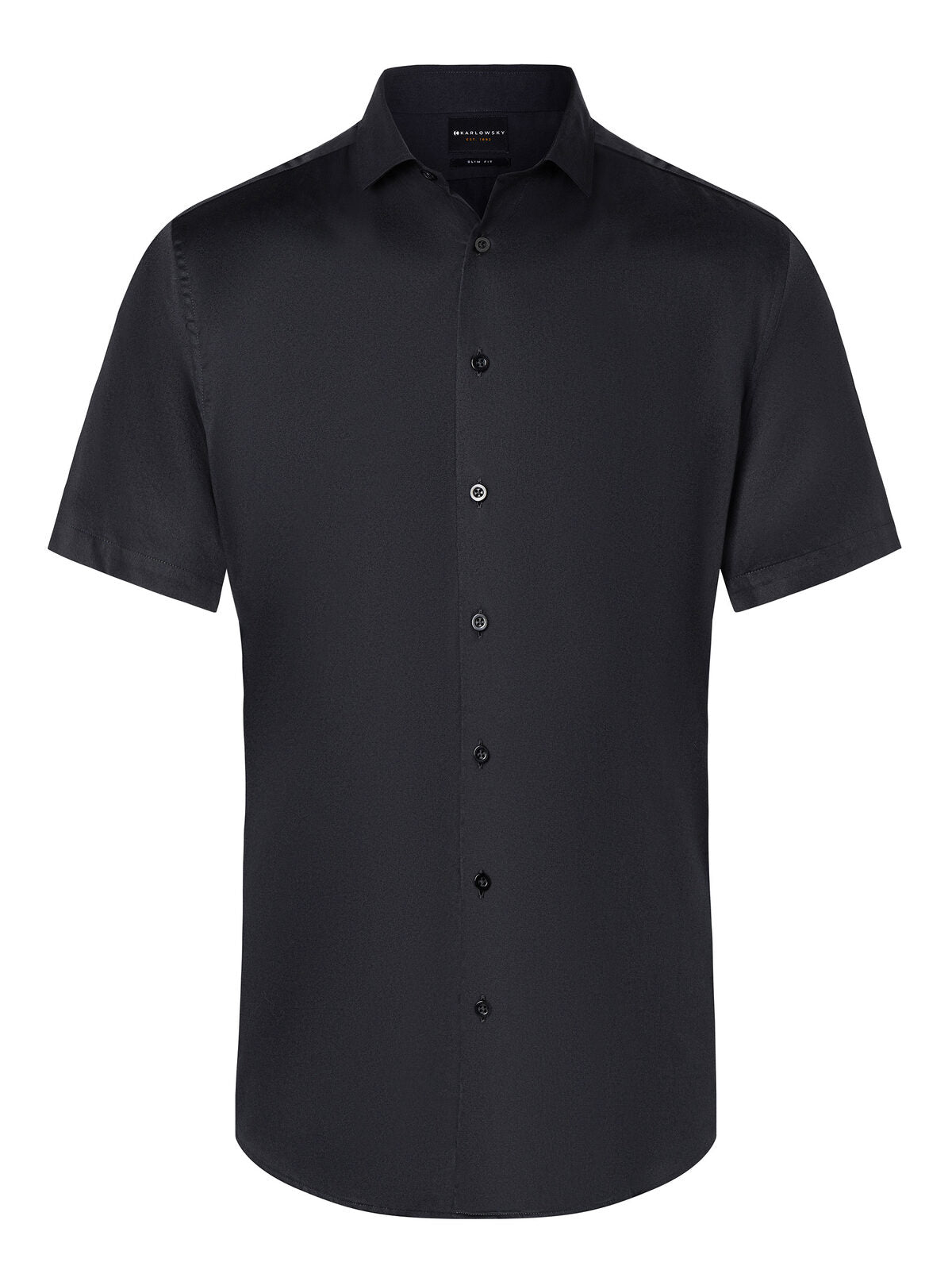 Short Sleeve Shirt Herren Hemd / Bluse – Karlowsky – Farbe Schwarz – individuell veredelbar