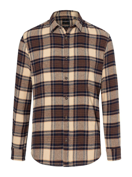 checked shirt Urban-Trend Herren Hemd / Bluse – Karlowsky – Farbe Sahara – individuell veredelbar
