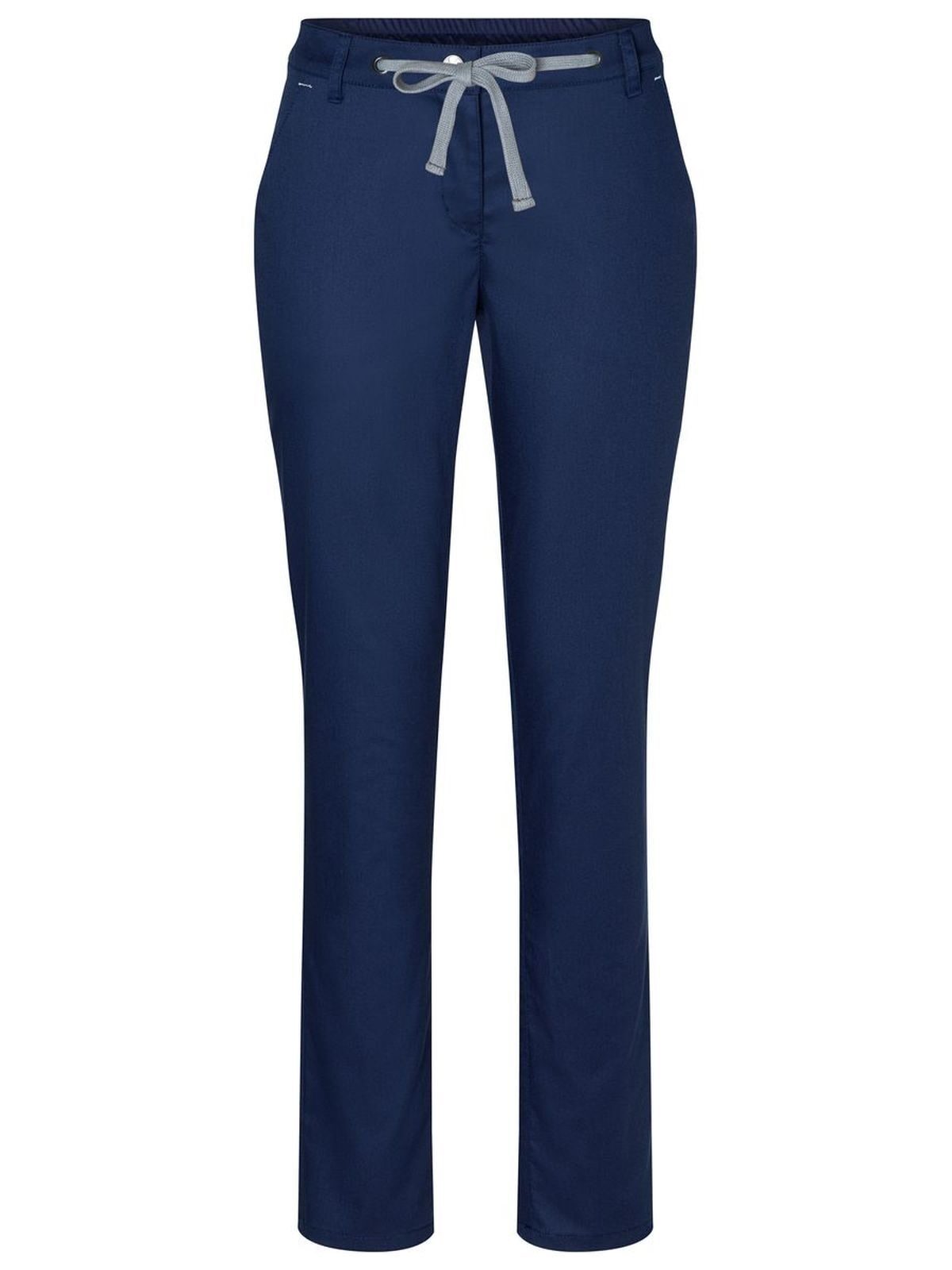 Chino Trouser Modern Stretch Damen Hose / Rock – Karlowsky – Farbe Navy – individuell veredelbar