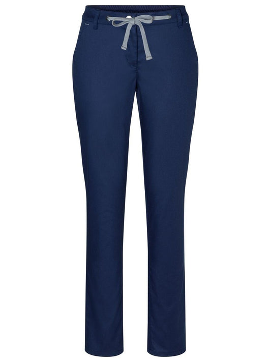 Chino Trouser Modern Stretch Damen Hose / Rock – Karlowsky – Farbe Navy – individuell veredelbar