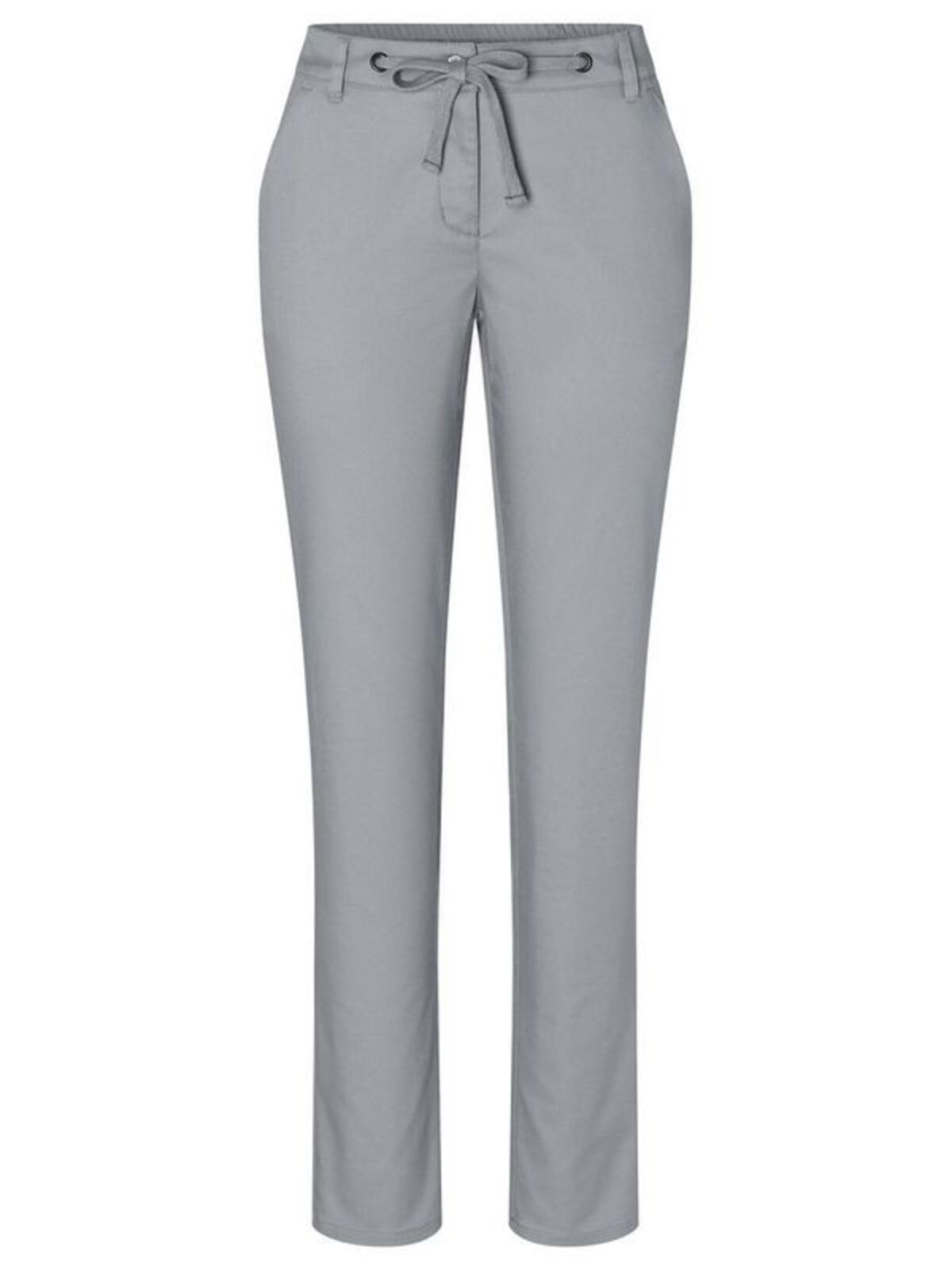 Chino Trouser Modern Stretch Damen Hose / Rock – Karlowsky – Farbe Grey Steel – individuell veredelbar