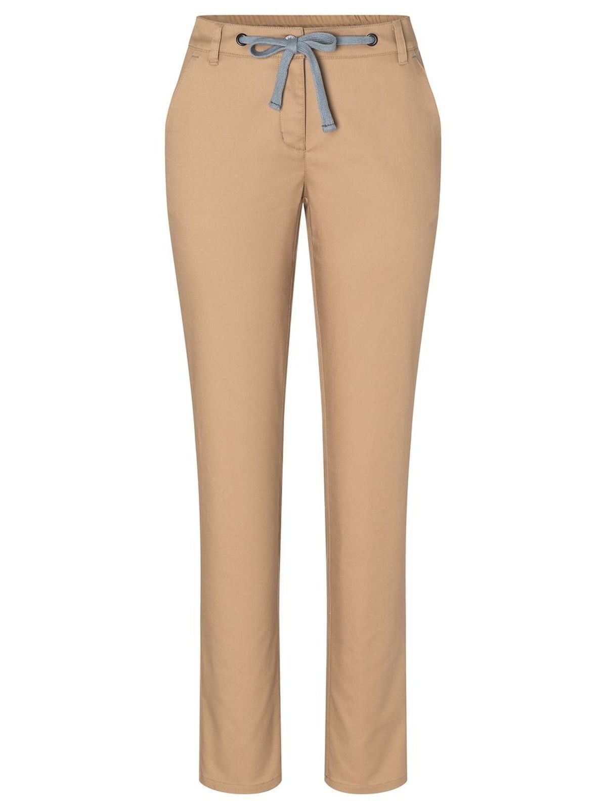 Chino Trouser Modern Stretch Damen Hose / Rock – Karlowsky – Farbe Sahara – individuell veredelbar