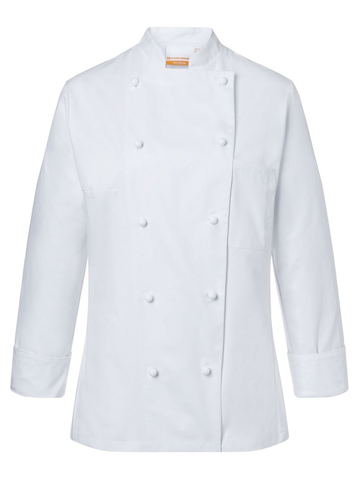 Giacca da Chef Donna Damen Schürze / Kasack – Karlowsky – Farbe Weiß – individuell veredelbar