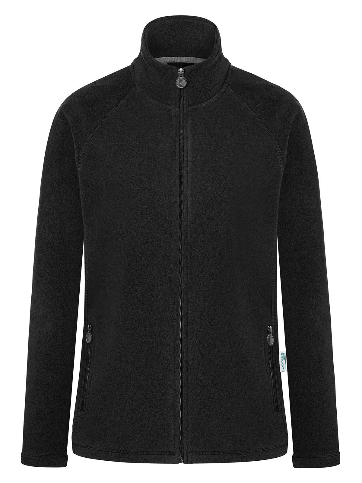 Ladies' Workwear Fleece Jacket Damen – Karlowsky – Farbe Schwarz – individuell veredelbar