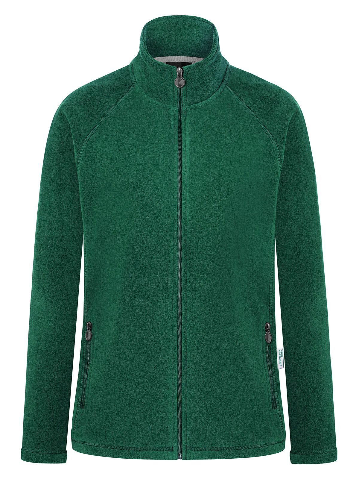 Ladies' Workwear Fleece Jacket Damen – Karlowsky – Farbe Waldgrün – individuell veredelbar