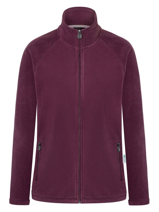 Ladies' Workwear Fleece Jacket Damen – Karlowsky – Farbe Aubergine – individuell veredelbar
