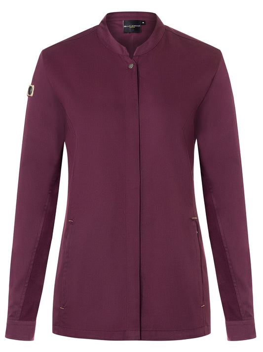 Giacca da cuoco da donna Green-Generation Damen Schürze / Kasack – Karlowsky – Farbe Aubergine – individuell veredelbar