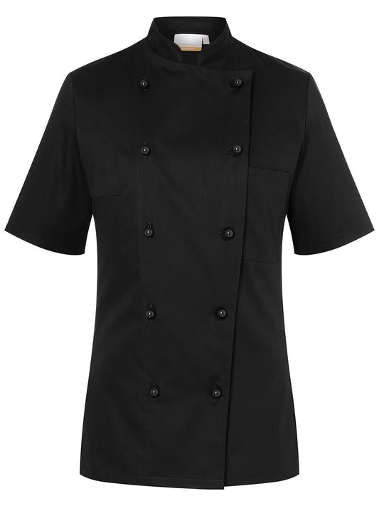 Ladies' Chef Jacket Pauline Damen Schürze / Kasack – Karlowsky – Farbe Schwarz – individuell veredelbar