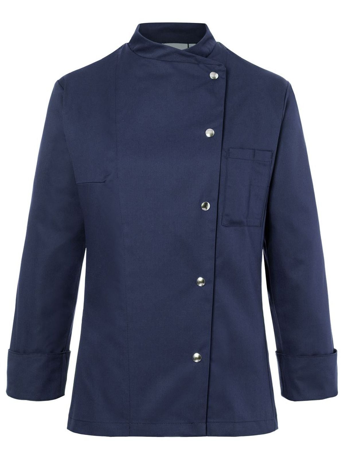 Ladies' Chef Jacket Larissa Damen Schürze / Kasack – Karlowsky – Farbe Navy – individuell veredelbar