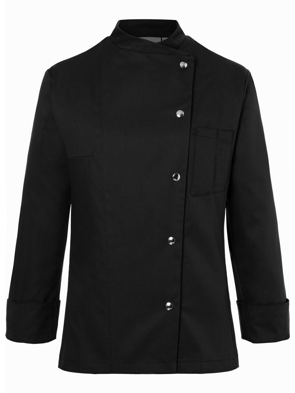 Ladies' Chef Jacket Larissa Damen Schürze / Kasack – Karlowsky – Farbe Schwarz – individuell veredelbar
