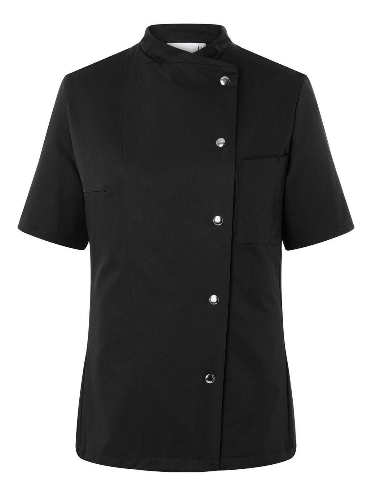 Ladies' Chef Jacket Greta Damen Schürze / Kasack – Karlowsky – Farbe Schwarz – individuell veredelbar