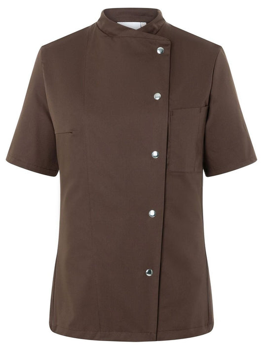 Ladies' Chef Jacket Greta Damen Schürze / Kasack – Karlowsky – Farbe Light-Brown – individuell veredelbar