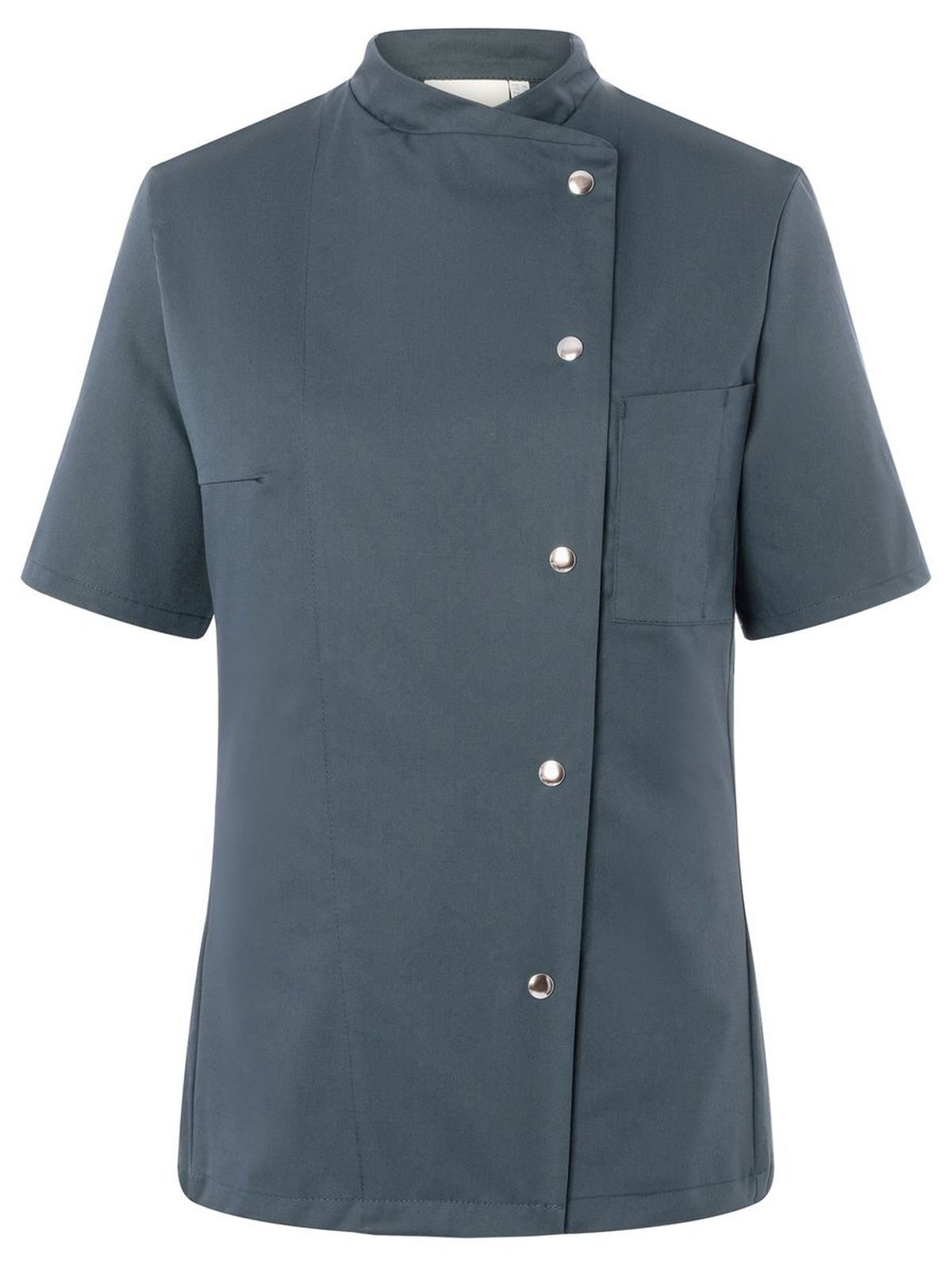 Ladies' Chef Jacket Greta Damen Schürze / Kasack – Karlowsky – Farbe Anthrazit – individuell veredelbar
