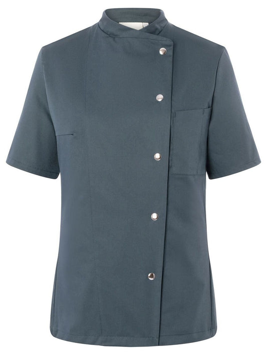 Ladies' Chef Jacket Greta Damen Schürze / Kasack – Karlowsky – Farbe Anthrazit – individuell veredelbar