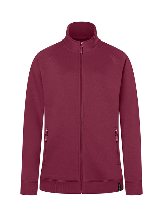 Giacca da lavoro da donna Damen Sweatshirt / Hoodie – Karlowsky – Farbe Aubergine – individuell veredelbar