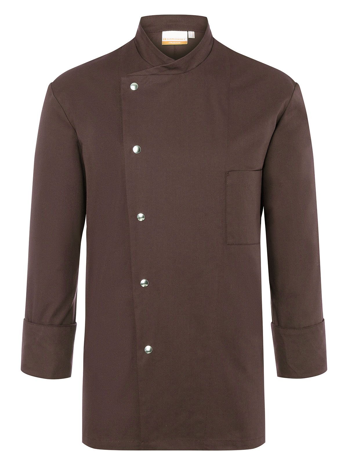 Chef Jacket Lars Herren Schürze / Kasack – Karlowsky – Farbe Light-Brown – individuell veredelbar