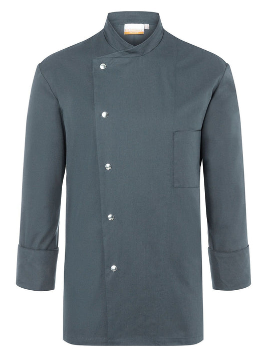 Chef Jacket Lars Herren Schürze / Kasack – Karlowsky – Farbe Anthrazit – individuell veredelbar