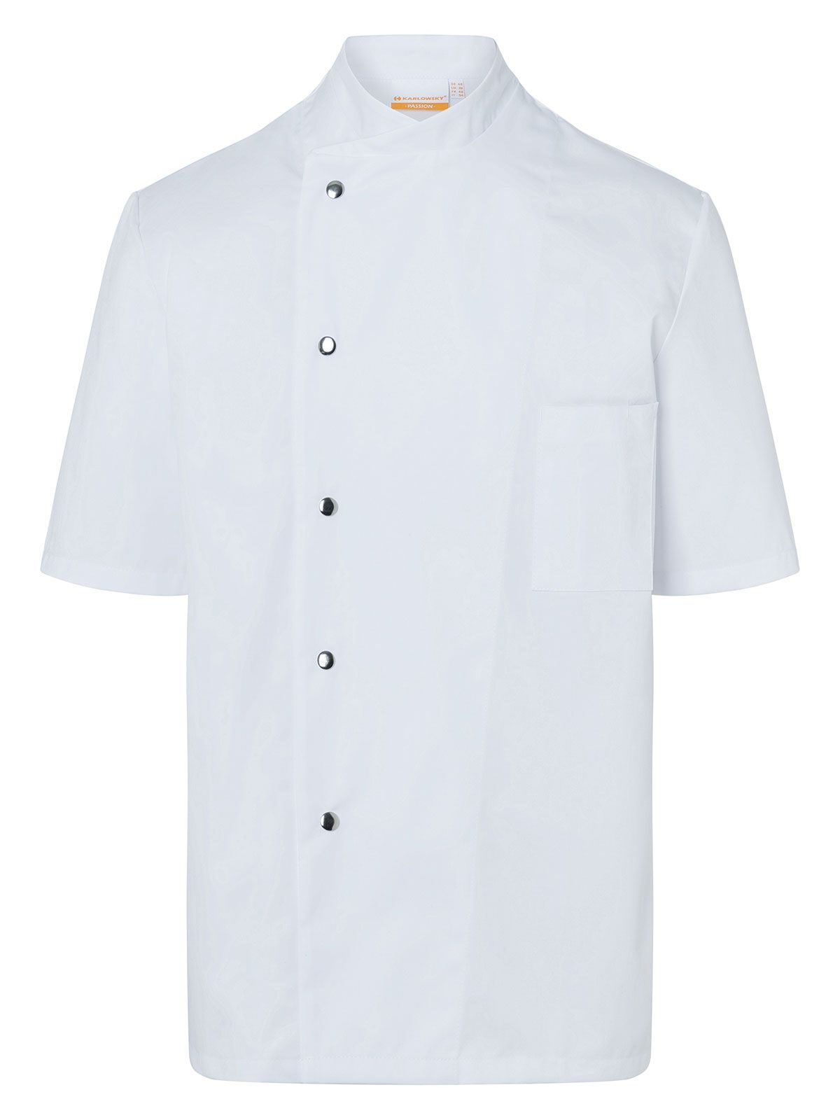 Chef Jacket Gustav Short Sleeve Herren Schürze / Kasack – Karlowsky – Farbe Weiß – individuell veredelbar