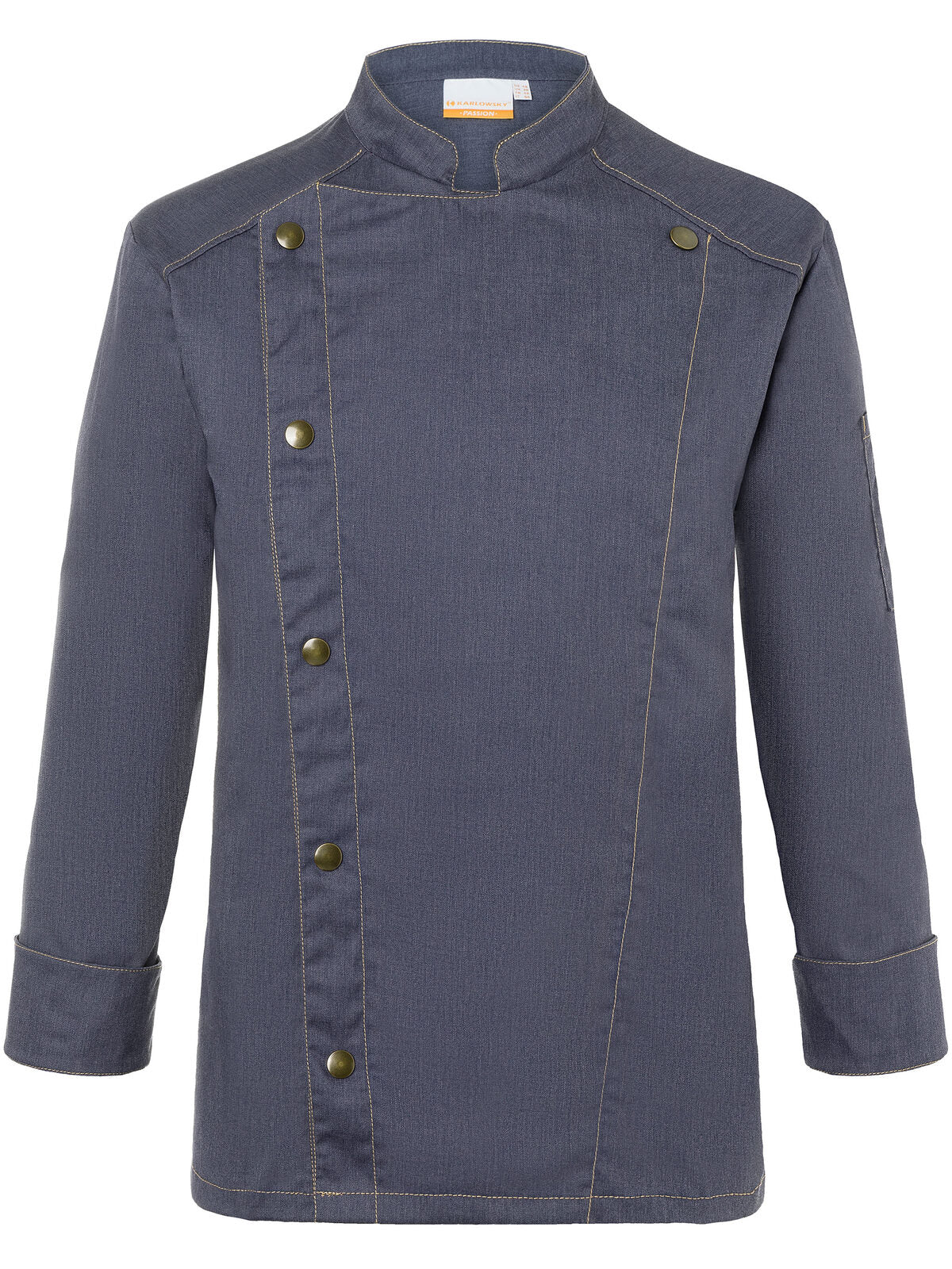 Chef Jacket Jeans-Style Herren Schürze / Kasack – Karlowsky – Farbe Vintage Black – individuell veredelbar