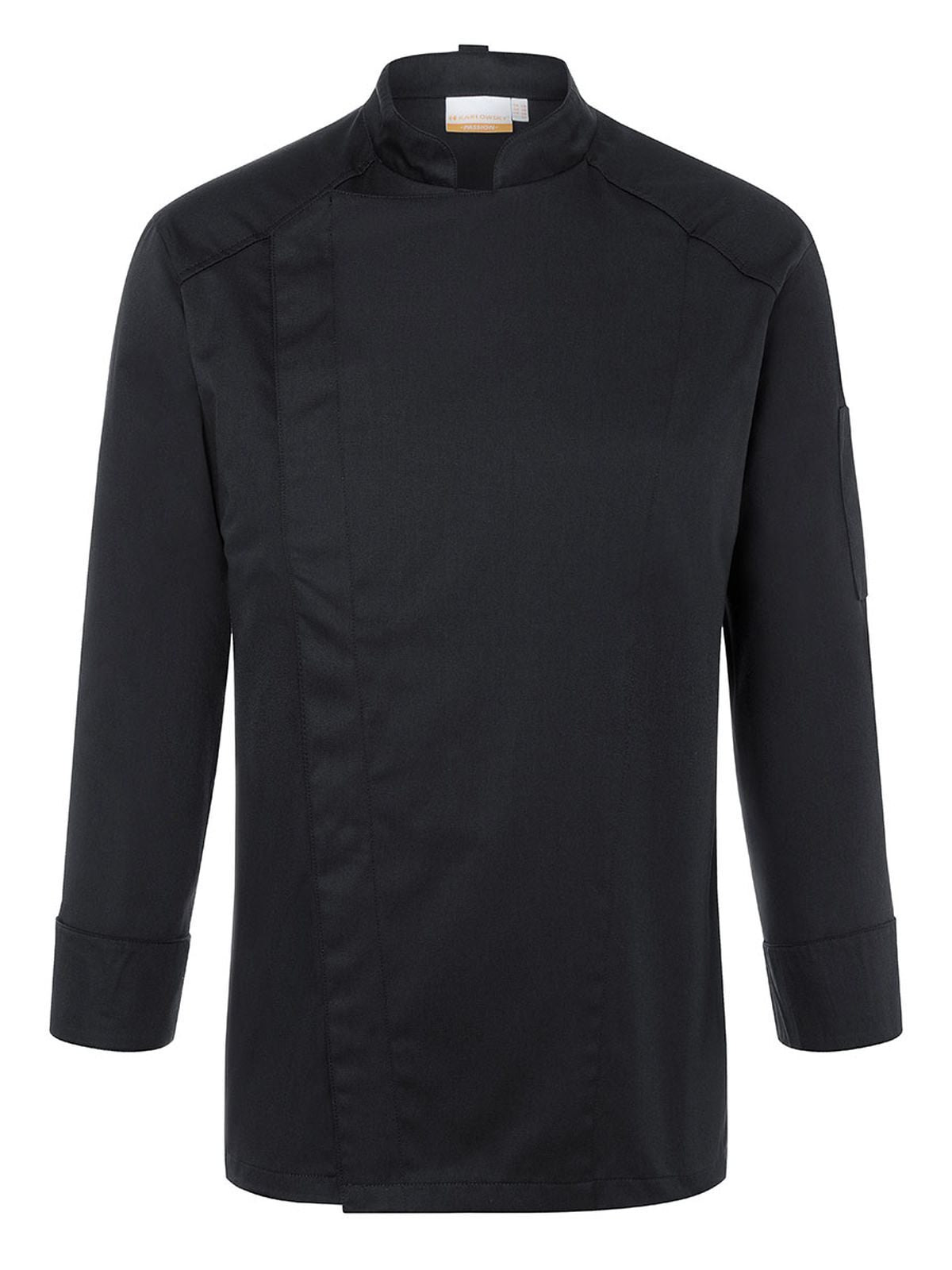 Chef Jacket Noah Herren Schürze / Kasack – Karlowsky – Farbe Schwarz – individuell veredelbar