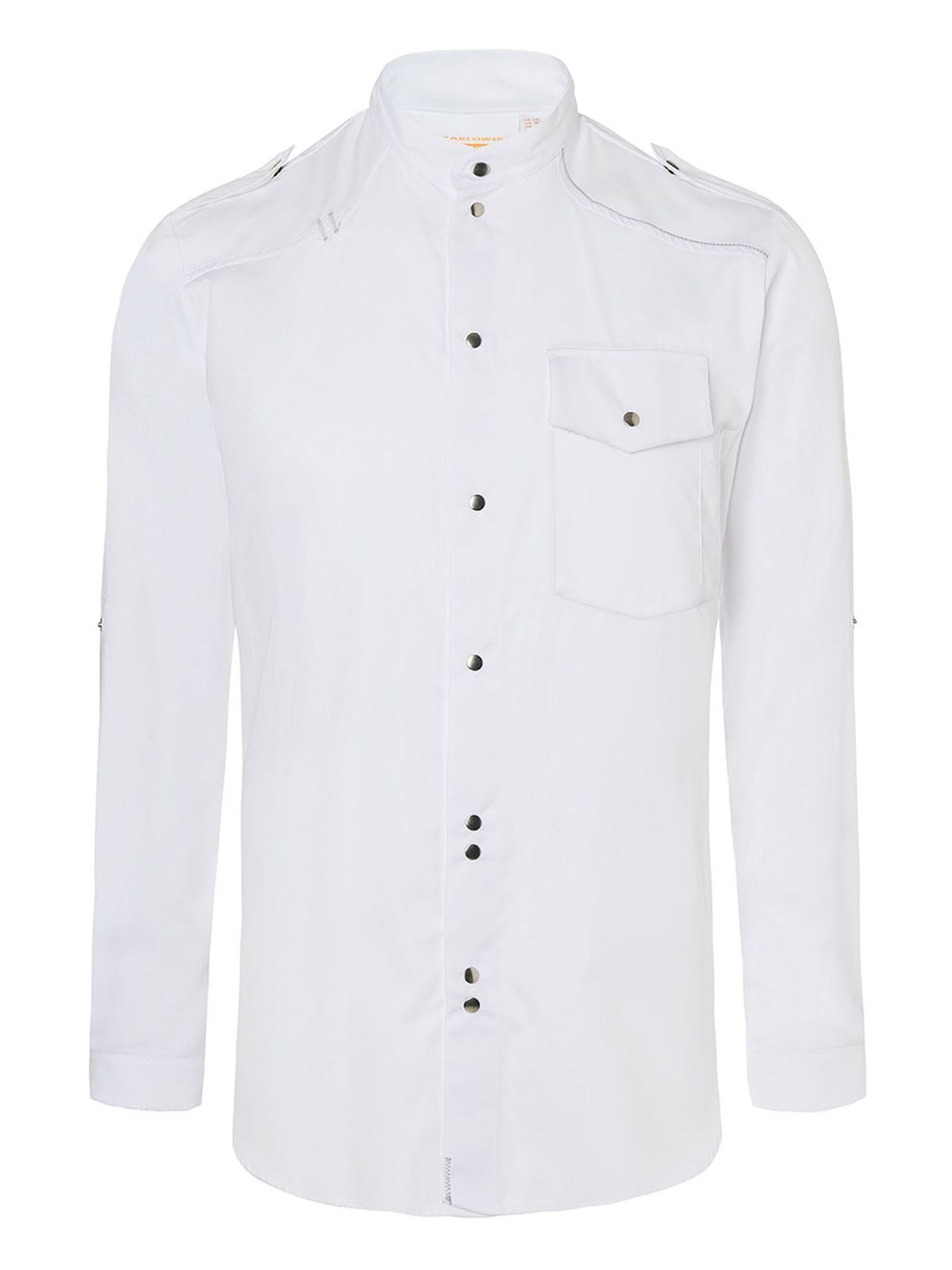 Chef Shirt New Identity Herren Schürze / Kasack – Karlowsky – Farbe Weiß – individuell veredelbar