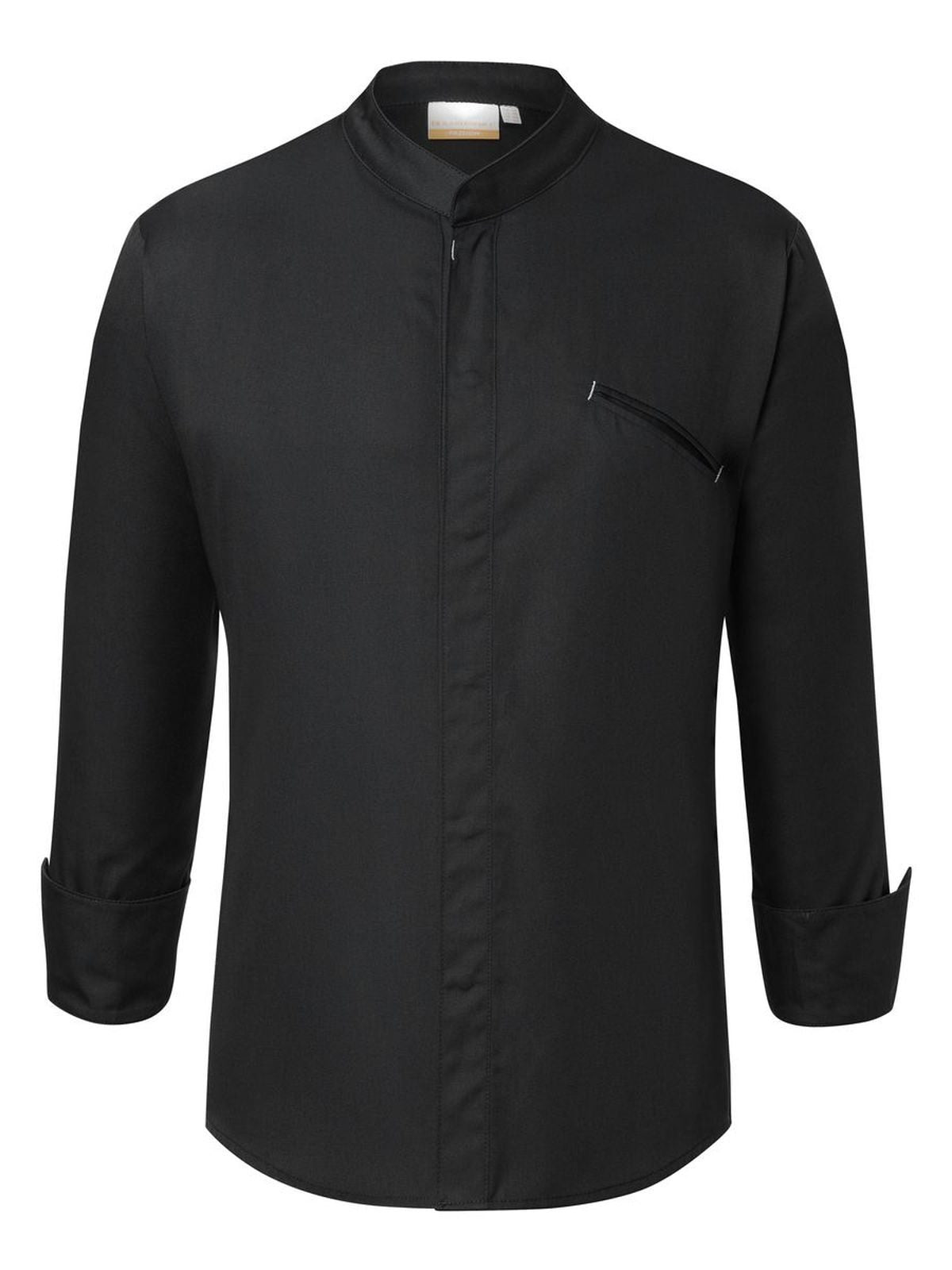 Chef Jacket Modern Touch Schürze / Kasack – Karlowsky – Farbe Schwarz – individuell veredelbar
