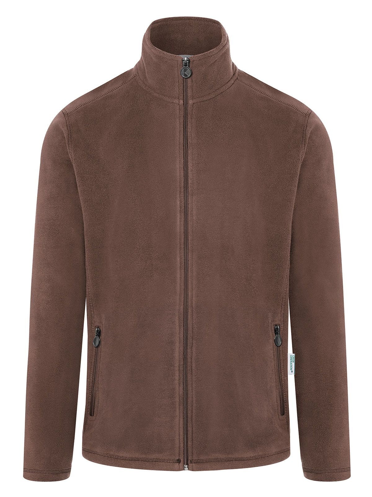 Workwear Fleece Jacket Herren – Karlowsky – Farbe Light-Brown – individuell veredelbar