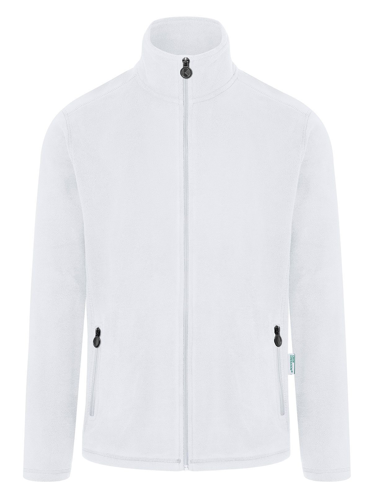 Workwear Fleece Jacket Herren – Karlowsky – Farbe Weiß – individuell veredelbar