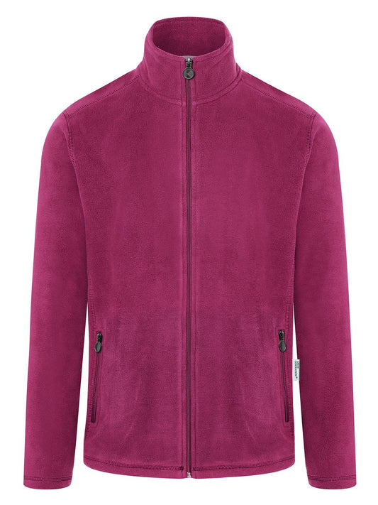 Workwear Fleece Jacket Herren – Karlowsky – Farbe Fuchsia – individuell veredelbar