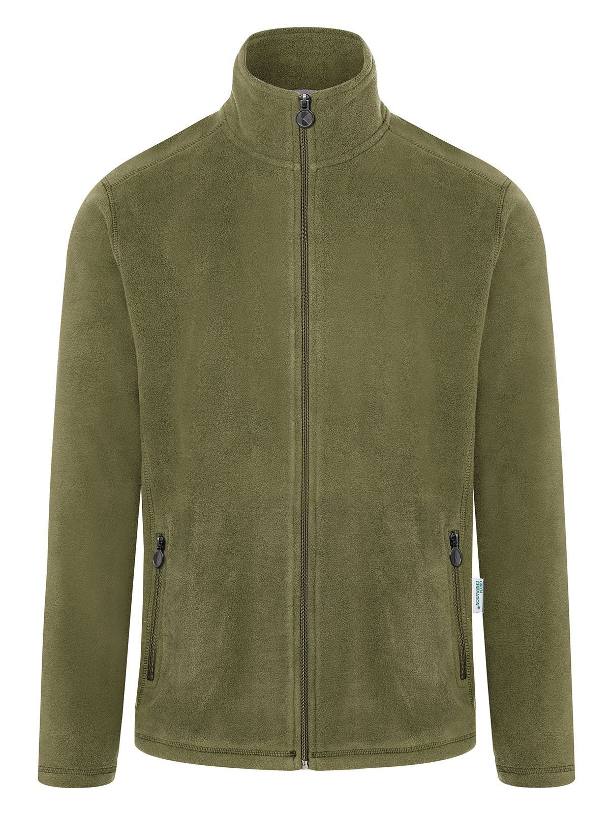 Workwear Fleece Jacket Herren – Karlowsky – Farbe Moss Green – individuell veredelbar