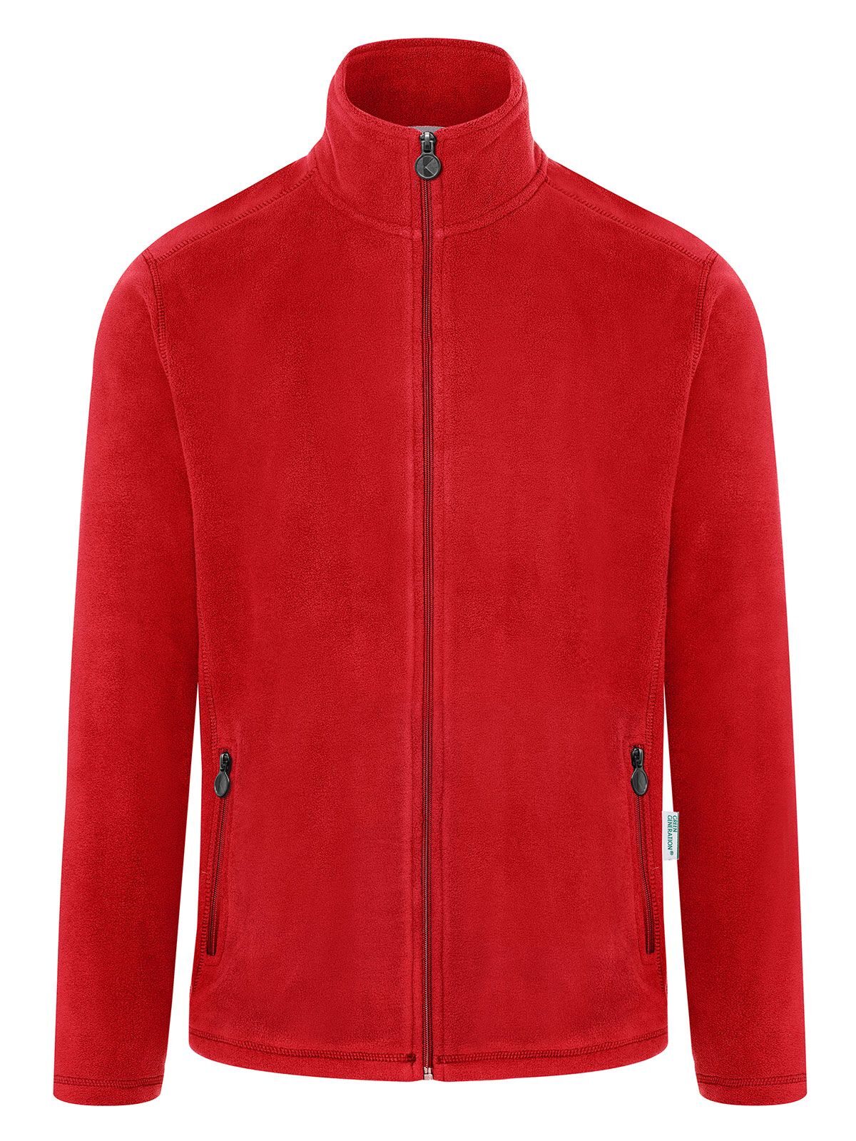 Workwear Fleece Jacket Herren – Karlowsky – Farbe Rot – individuell veredelbar