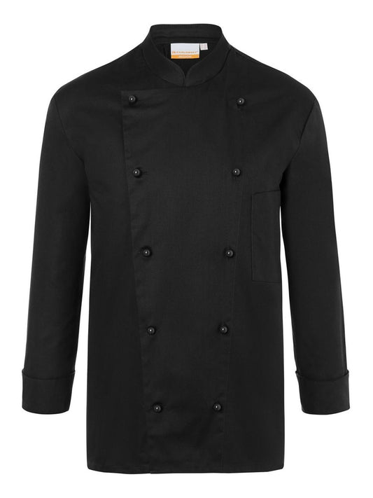 Chef Jacket Thomas Herren Schürze / Kasack – Karlowsky – Farbe Schwarz – individuell veredelbar