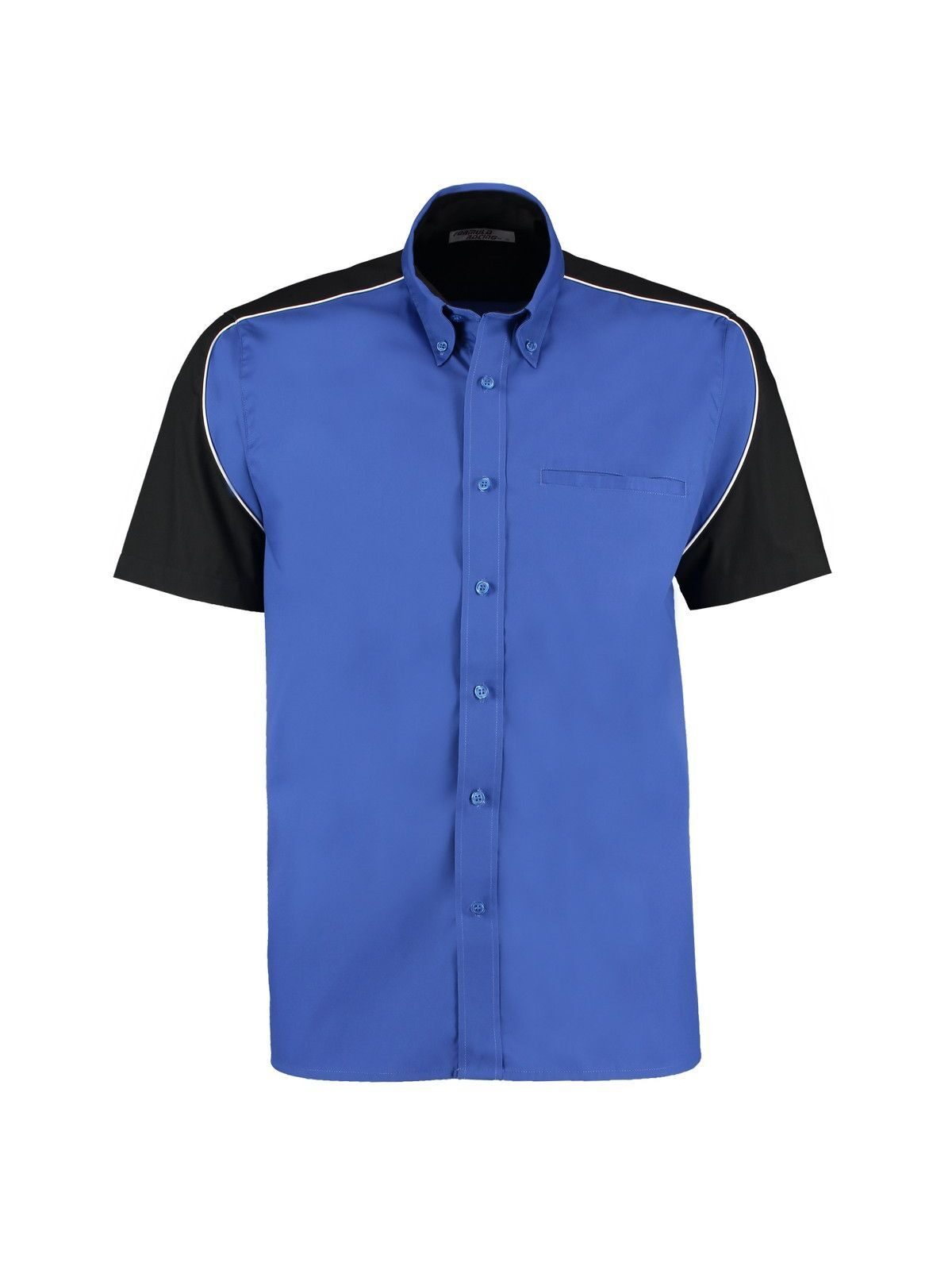 Camicia Formula Racing Hemd / Bluse – Kustom Kit – Farbe royal/black – individuell veredelbar