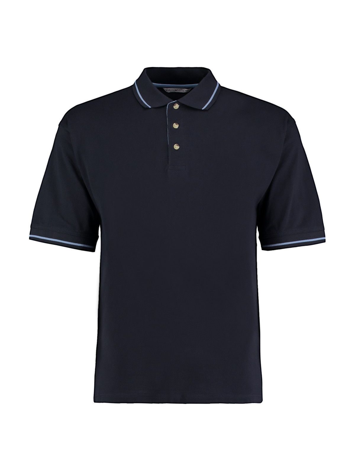 St. Mellion Polo uomo Herren Poloshirt – Kustom Kit – Farbe navy/light blue – individuell veredelbar