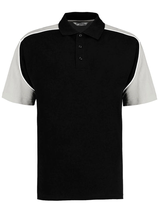 Polo Formula Racing Poloshirt – Kustom Kit – Farbe black/grey – individuell veredelbar