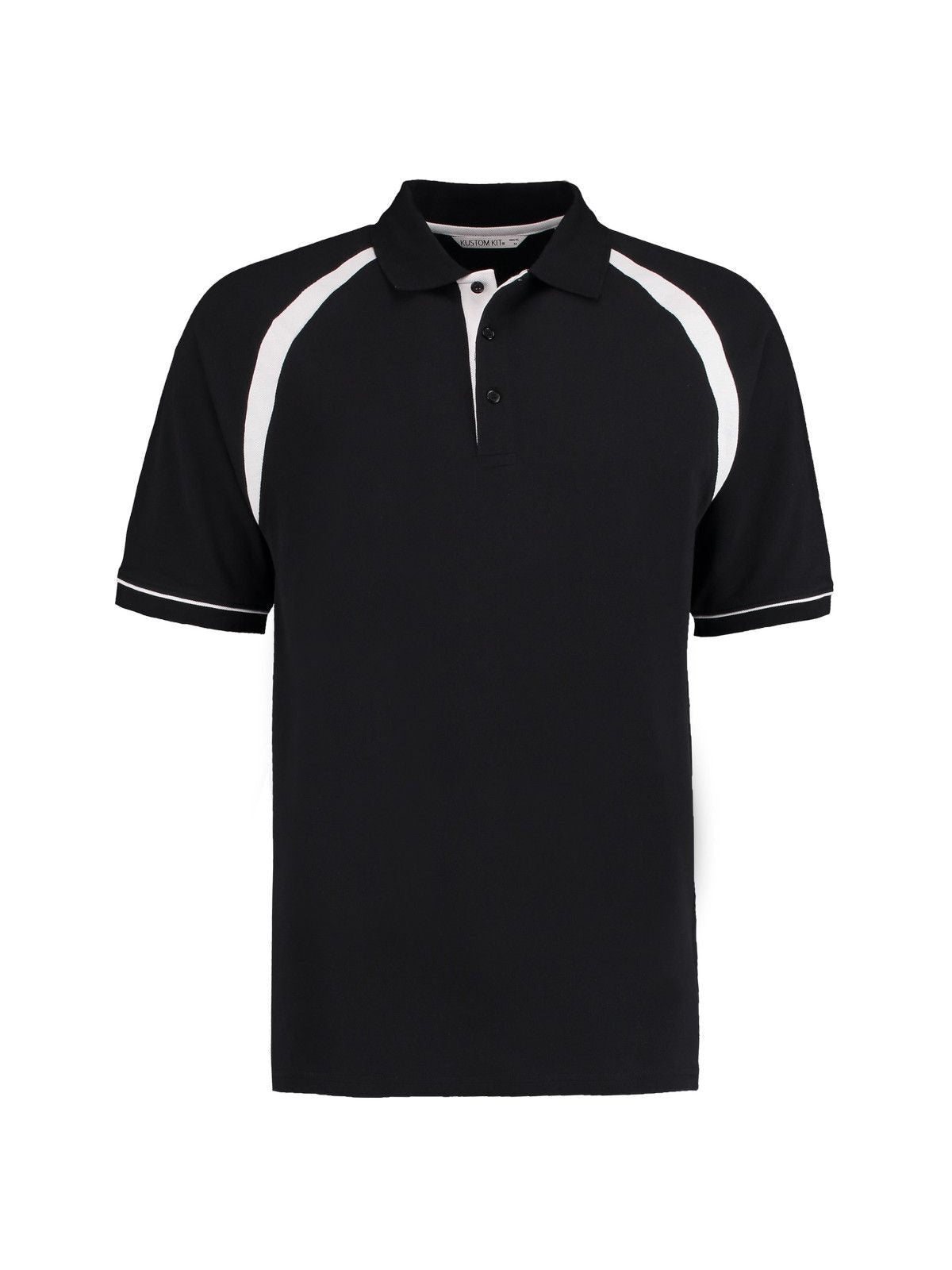 Oak Hill Polo Poloshirt – Kustom Kit – Farbe black/white – individuell veredelbar